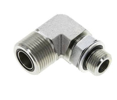 UN 1-3/16''-12 x G 1/2'' männlich Verzinkter Stahl 90 Grad Winkelverschraubung ORFS 400 Bar - Hydraulisch