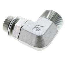 UN 1-7/16''-12 x G 3/4'' männlich Verzinkter Stahl 90 deg Winkelverschraubung ORFS 315 Bar - Hydraulisch