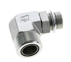 UN 1-7/16''-12 x G 3/4'' männlich Verzinkter Stahl 90 deg Winkelverschraubung ORFS 315 Bar - Hydraulisch
