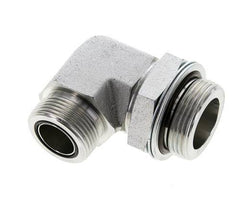 UN 1-7/16''-12 x G 1 1/4'' männlich Verzinkter Stahl 90 Grad Winkelverschraubung ORFS 250 Bar - Hydraulik