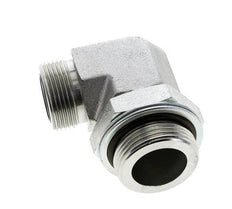 UN 1-7/16''-12 x G 1 1/4'' männlich Verzinkter Stahl 90 Grad Winkelverschraubung ORFS 250 Bar - Hydraulik