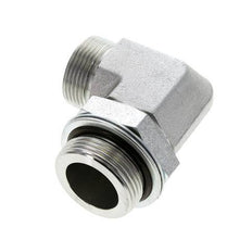 UN 1-7/16''-12 x G 1 1/4'' männlich Verzinkter Stahl 90 Grad Winkelverschraubung ORFS 250 Bar - Hydraulik