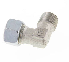 R 1/2'' Male x 15L Zinc plated Steel 90 deg Elbow Fitting 315 Bar DIN 2353