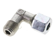 1/4'' NPT Male x 8L Zinc plated Steel 90 deg Elbow Cutting ring 315 Bar DIN 2353