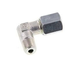 R 1/8'' Male x 6L Zinc plated Steel 90 deg Elbow Fitting 315 Bar DIN 2353