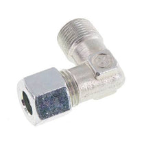 R 3/8'' Male x 10L Zinc plated Steel 90 deg Elbow Fitting 315 Bar DIN 2353