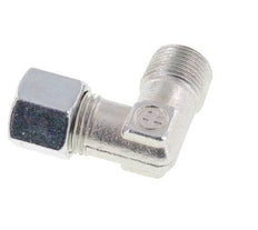 R 3/8'' Male x 10L Zinc plated Steel 90 deg Elbow Fitting 315 Bar DIN 2353