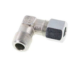 R 3/8'' Außengewinde x 10L Verzinkter Stahl 90 Grad Winkelverschraubung 315 Bar DIN 2353