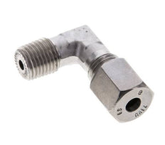 1/4'' NPT Male x 6S Stainless steel 90 deg Elbow Cutting ring 630 Bar DIN 2353