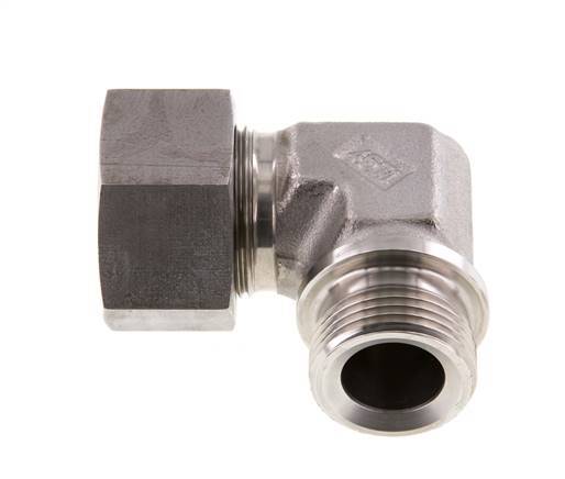 G 1'' Male x 25S Stainless steel 90 deg Elbow Fitting 400 Bar DIN 2353