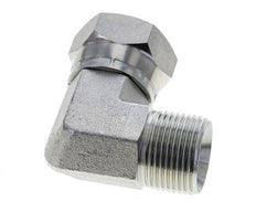 G 1'' M/F Verzinkter Stahl 90 Grad Winkelverschraubung 150 Bar - Hydraulisch