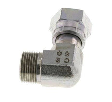 UNS 1''-14 x UNS 1''-14 M/F Verzinkter Stahl 90 Grad-Winkelverschraubung ORFS 400 Bar - Hydraulisch