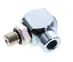 G 1/4'' M/F Verzinkter Stahl 90 Grad Winkel Drehgelenk Hochdruck 400 Bar - Hydraulik