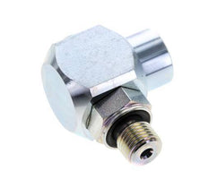 G 1/4'' M/F Verzinkter Stahl 90 Grad Winkel Drehgelenk Hochdruck 400 Bar - Hydraulik