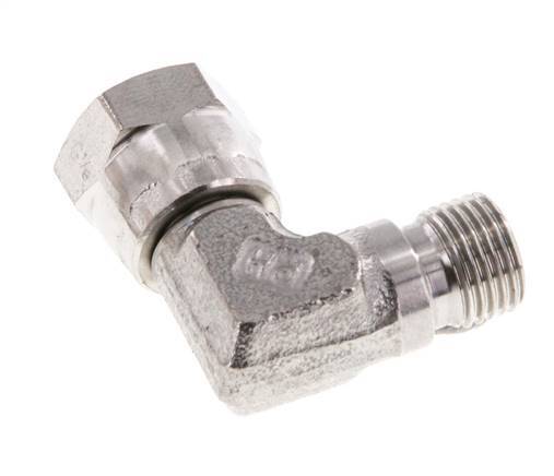 G 1/8'' M/F Stainless steel 90 deg Elbow Fitting 475 Bar - Hydraulic