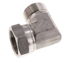 G 1 1/2'' M/F Stainless steel 90 deg Elbow Fitting 125 Bar - Hydraulic