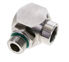 G 1'' M/F Edelstahl 90 Grad Winkel-Drehgelenk Hochdruck 250 Bar - Hydraulisch