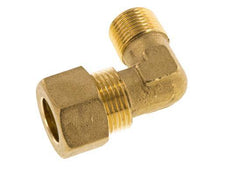 R 3/8'' Male x 14mm Brass 90 deg Elbow Compression Fitting 89 Bar DIN EN 1254-2