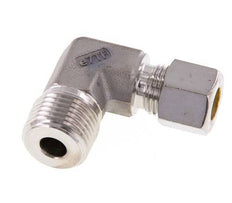 R 1/2'' Außengewinde x 10L Edelstahl 90-Grad-Kompressionsverschraubung 315 Bar DIN 2353