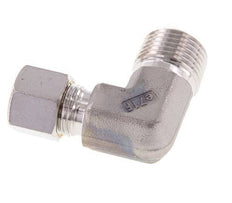 R 1/2'' Außengewinde x 10L Edelstahl 90-Grad-Kompressionsverschraubung 315 Bar DIN 2353