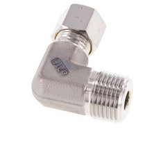 R 1/2'' Außengewinde x 10L Edelstahl 90-Grad-Kompressionsverschraubung 315 Bar DIN 2353