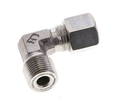 3/8'' NPT Male x 8S Stainless steel 90 deg Elbow Compression Fitting 630 Bar DIN 2353