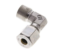 3/8'' NPT Male x 8S Stainless steel 90 deg Elbow Compression Fitting 630 Bar DIN 2353