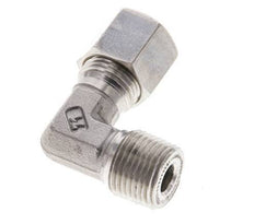 3/8'' NPT Male x 8S Stainless steel 90 deg Elbow Compression Fitting 630 Bar DIN 2353