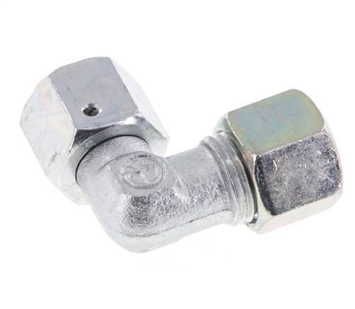 M18x1,5 x 10S Verzinkter Stahl Verstellbarer 90°-Winkel mit Dichtungskonus und O-Ring 630 bar DIN 2353