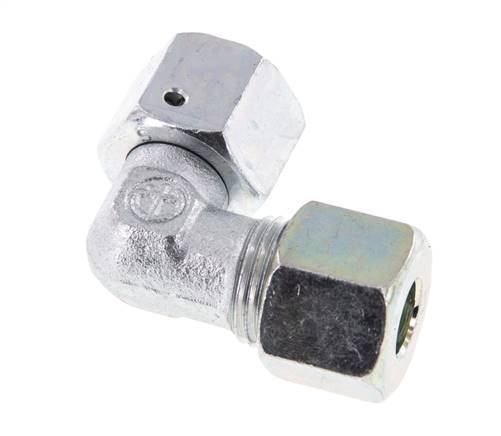 M18x1,5 x 10S Verzinkter Stahl Verstellbarer 90°-Winkel mit Dichtungskonus und O-Ring 630 bar DIN 2353