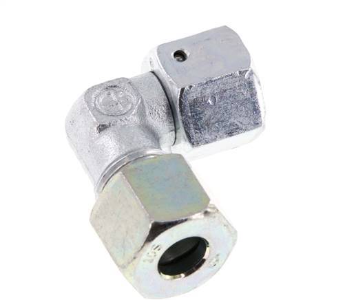 M18x1,5 x 10S Verzinkter Stahl Verstellbarer 90°-Winkel mit Dichtungskonus und O-Ring 630 bar DIN 2353