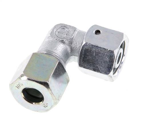 M18x1,5 x 10S Verzinkter Stahl Verstellbarer 90°-Winkel mit Dichtungskonus und O-Ring 630 bar DIN 2353