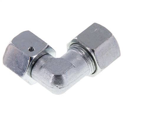 M22x1,5 x 14S Verzinkter Stahl Verstellbarer 90°-Winkel mit Dichtungskonus und O-Ring 630 bar DIN 2353