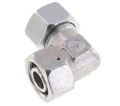 M36x2 x 25S Verzinkter Stahl Verstellbarer 90°-Winkel mit Dichtungskonus und O-Ring 400 Bar DIN 2353