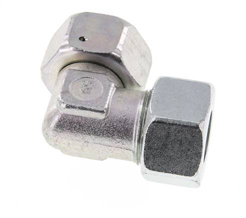 M36x2 x 25S Verzinkter Stahl Verstellbarer 90°-Winkel mit Dichtungskonus und O-Ring 400 Bar DIN 2353