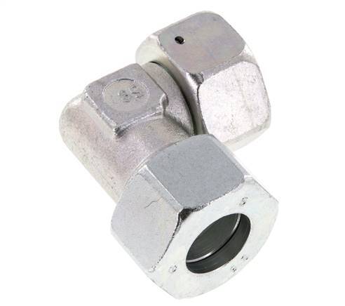 M36x2 x 25S Verzinkter Stahl Verstellbarer 90°-Winkel mit Dichtungskonus und O-Ring 400 Bar DIN 2353