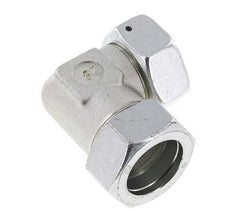 M45x2 x 35L Verzinkter Stahl Verstellbares 90 Grad Winkelstück mit Dichtungskonus und O-Ring 160 Bar DIN 2353