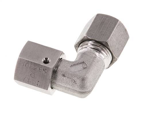 M16x1,5 x 8S Edelstahl Verstellbarer 90°-Winkel mit Dichtkonus und O-Ring 630 bar DIN 2353