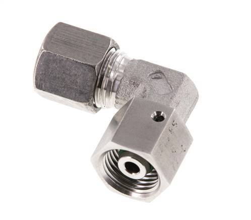 M16x1,5 x 8S Edelstahl Verstellbarer 90°-Winkel mit Dichtkonus und O-Ring 630 bar DIN 2353