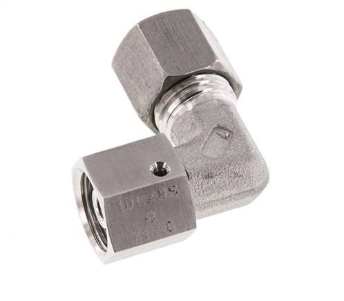 M16x1,5 x 8S Edelstahl Verstellbarer 90°-Winkel mit Dichtkonus und O-Ring 630 bar DIN 2353