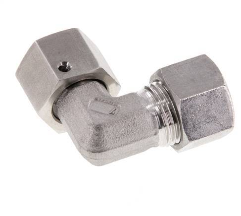 M18x1.5 x 12L Edelstahl Verstellbarer 90 Grad Winkel mit Dichtkonus und O-Ring 315 Bar DIN 2353