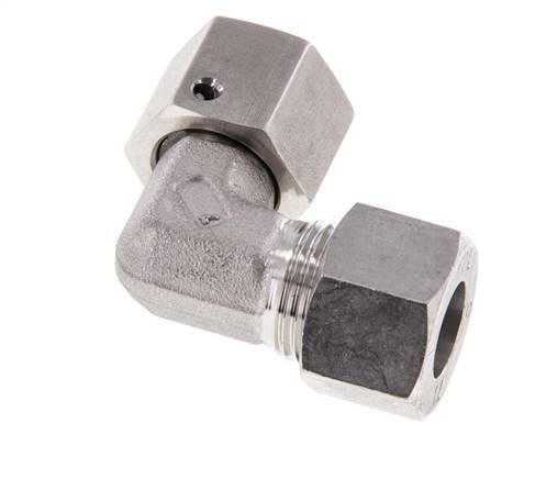 M18x1.5 x 12L Edelstahl Verstellbarer 90 Grad Winkel mit Dichtkonus und O-Ring 315 Bar DIN 2353