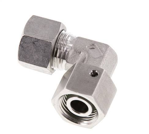 M18x1.5 x 12L Edelstahl Verstellbarer 90 Grad Winkel mit Dichtkonus und O-Ring 315 Bar DIN 2353