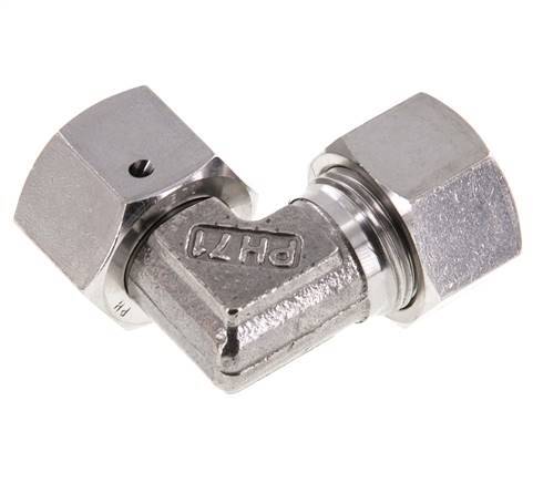 M22x1,5 x 15L Edelstahl Verstellbarer 90 Grad Winkel mit Dichtungskonus und O-Ring 315 Bar DIN 2353