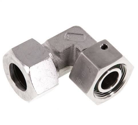 M26x1,5 x 18L Edelstahl Verstellbarer 90 Grad Winkel mit Dichtkonus und O-Ring 315 Bar DIN 2353