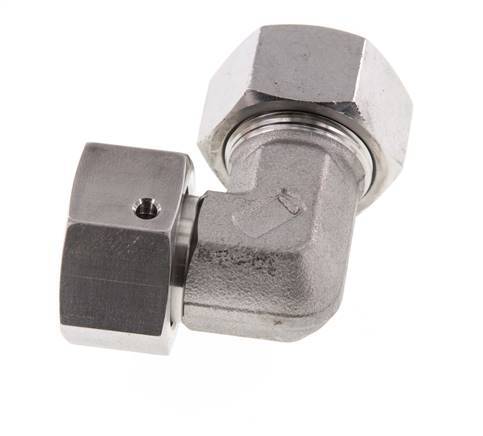 M26x1,5 x 18L Edelstahl Verstellbarer 90 Grad Winkel mit Dichtkonus und O-Ring 315 Bar DIN 2353