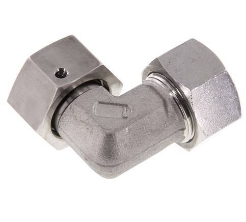 M26x1,5 x 18L Edelstahl Verstellbarer 90 Grad Winkel mit Dichtkonus und O-Ring 315 Bar DIN 2353