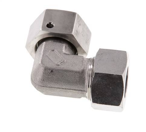 M26x1,5 x 18L Edelstahl Verstellbarer 90 Grad Winkel mit Dichtkonus und O-Ring 315 Bar DIN 2353