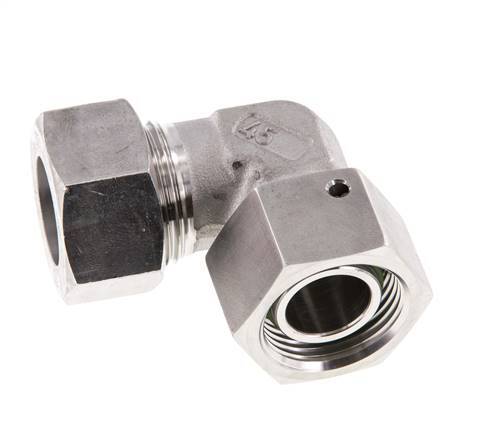 M30x2 x 22L Edelstahl Verstellbares 90 Grad Winkelstück mit Dichtkonus und O-Ring 160 Bar DIN 2353