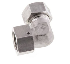 M30x2 x 22L Edelstahl Verstellbares 90 Grad Winkelstück mit Dichtkonus und O-Ring 160 Bar DIN 2353